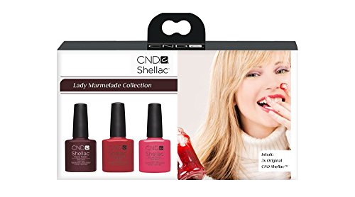 CND SHELLAC Lady Marmalade Collection - Nail Polish - Set of 3 (Dark Lava/Wildfire/Pink Bikini), 22 ml von CND