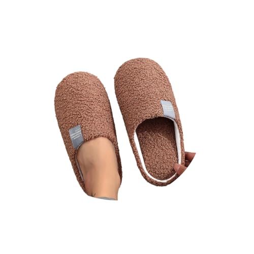 CNNBYYDS Plüsch Hausschuhe Damen Herren Winter Warme Teddy Fleece Hausschlappen Unisex Weicher Flauschige Kunstwolle Pantoffeln Leichte Hauspantoffeln Warme Winterschuhe Frauen Bequeme Slippers von CNNBYYDS