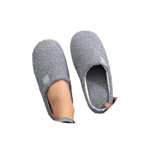 CNNBYYDS Plüsch Hausschuhe Damen Herren Winter Warme Teddy Fleece Hausschlappen Unisex Weicher Flauschige Kunstwolle Pantoffeln Leichte Hauspantoffeln Warme Winterschuhe Frauen Bequeme Slippers von CNNBYYDS