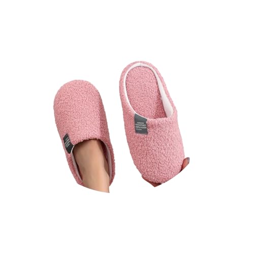 CNNBYYDS Plüsch Hausschuhe Damen Herren Winter Warme Teddy Fleece Hausschlappen Unisex Weicher Flauschige Kunstwolle Pantoffeln Leichte Hauspantoffeln Warme Winterschuhe Frauen Bequeme Slippers von CNNBYYDS