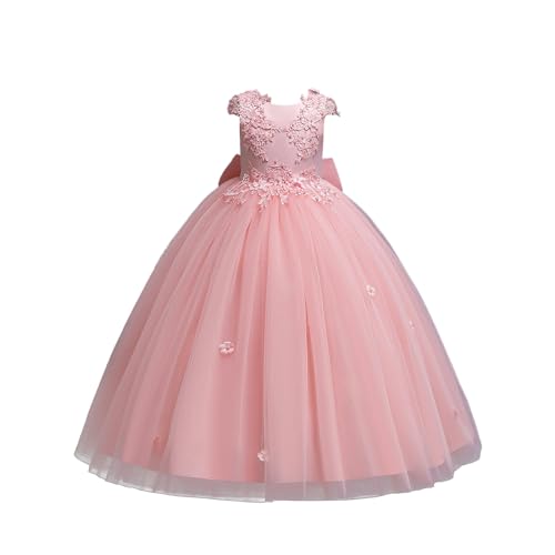 Festliche Mädchenkleider Spitze Tüll Cocktailkleid Elegant Langes Abendkleid Mädchen Kleider Hochzeit Brautjungfern Cocktail Blumensmädchenkleid Prinzessin Partykleid Erstkommunion Kleid Kinderkleider von CNNBYYDS