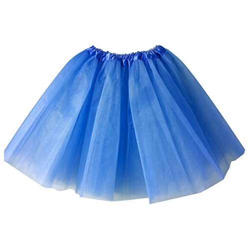 Tüllrock Damen Tütü Klassisch Elastisch 3-Lagig Tutu Tüllrock Schwarz Weiß Rosa 80er Tütü Rock Damen Kurz Schick Minirock Ballett Petticoat Party Festival Rave Outfit Abend Erwachsene Weihnachten von CNNBYYDS