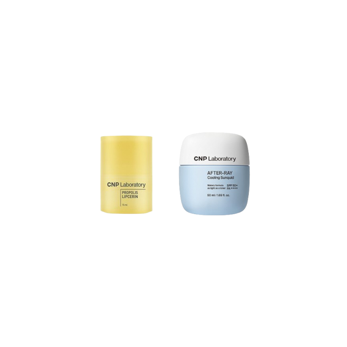 CNP LABORATORY - After-Ray Cooling Sunquid SPF50+ PA++++ 50ml (1ea) + Propolis Lipcerin? 15ml (1ea) Set von CNP LABORATORY