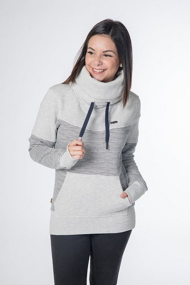 CNSRD Sweatshirt SUNSHINE SWEAT CS Hoher, doppellagiger Kragen mit Draw-Strings von CNSRD