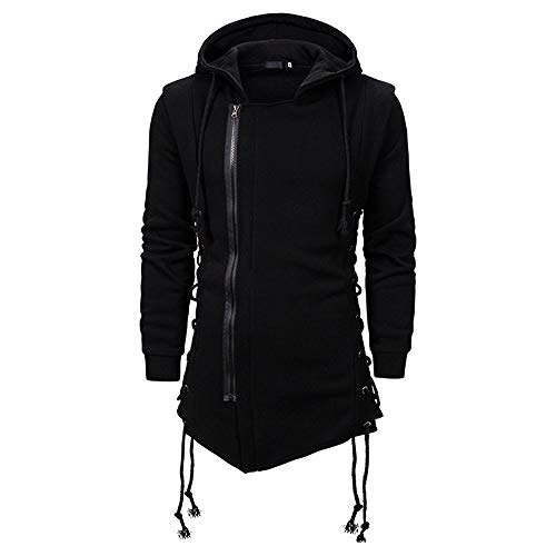 CNSTORE Herrenmode Hoodie Assassins Creed Side Schnür Fleece Gothic Hoodies Sweatshirt von CNSTORE