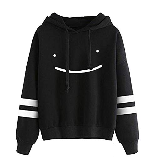 CNSTORE Uni Hoodies Sweatshirts Dreamwastaken Dream Smile Merch Herren Damen Causal Pullover Trainingsanzug XXS-4XL, Schwarz von CNSTORE