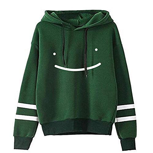 CNSTORE Unisex Hoodies Sweatshirts Dreamwastaken Dream Smile Merch Männer Frauen Causal Pullover Trainingsanzug XXS-4XL, Grün 1, Large von CNSTORE