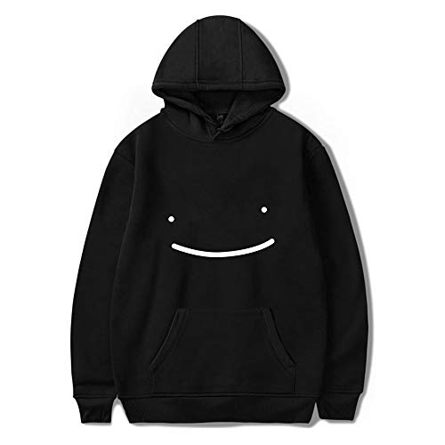 CNSTORE Unisex Sweatshirts Dreamwastaken Dream Smile Merch Hoodies Herren Damen Causal Pullover Trainingsanzug Gr. XS, Schwarz von CNSTORE