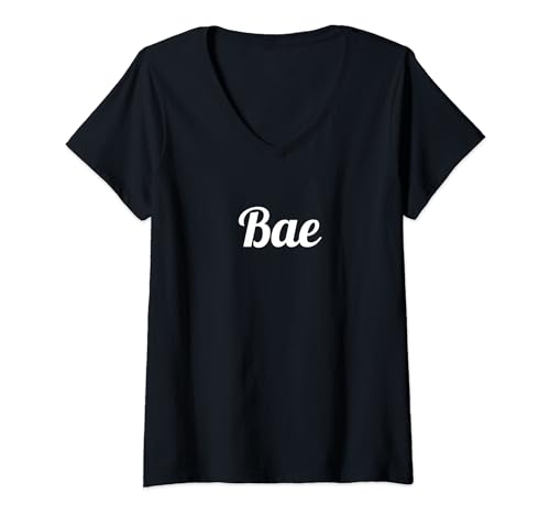 Damen Baer Slogan T-Shirt mit V-Ausschnitt von CNT