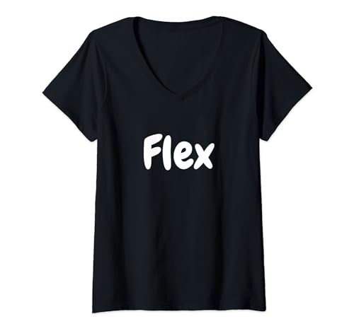 Damen Flex-Slogan T-Shirt mit V-Ausschnitt von CNT