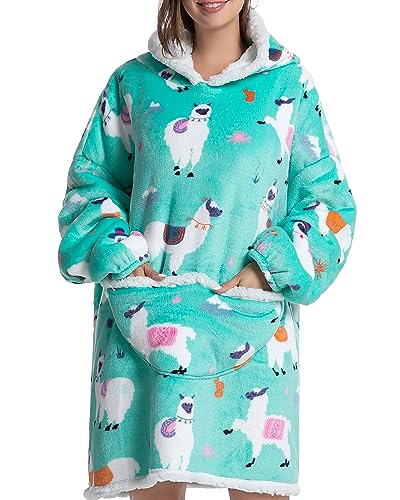 CNTSFS Übergroße Hoodie Sweatshirt Decke Sweatshirt super weiche gemütliche warme komfortable Riesen-Hoodie Geeignet Kapuzenpullover für Erwachsene Männer Frauen(Alpaka) von CNTSFS
