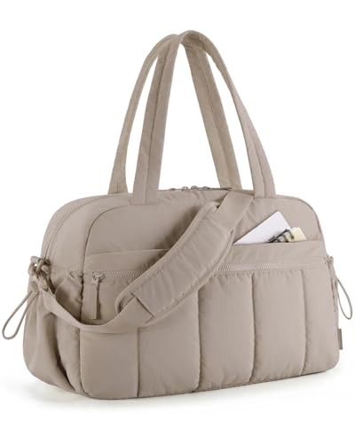 2 Stück Reise-Seesack, Sporttasche for Damen mit Nasstasche, Handgepäck, Flughafen-Kabinentasche(Khaki) von CNYUON