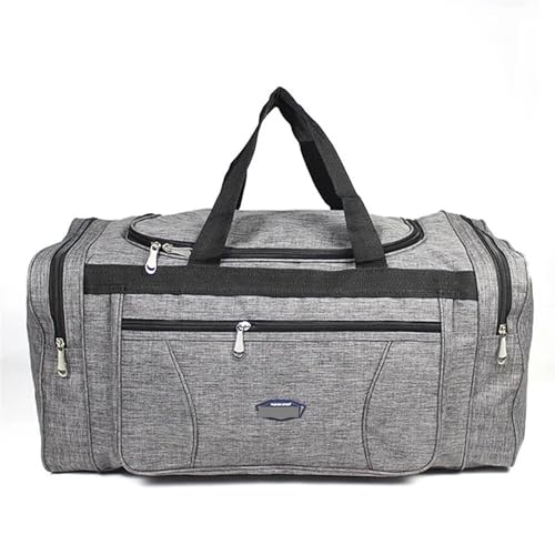 2PCS Große Kapazität Reise Seesack 85L Schulter Sporttasche Frauen Oxford Faltbare Große Reisetasche Männer Fitness Gepäck Tasche(B-Grey) von CNYUON