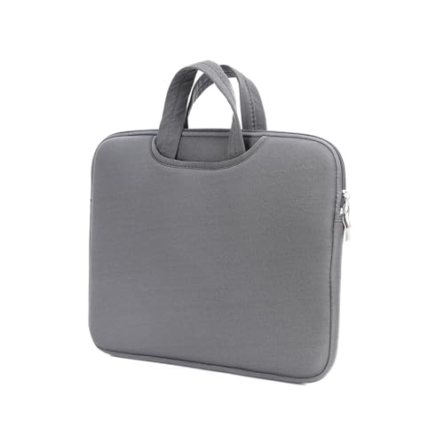 CNYUON Computertasche, Vordertasche bietet Platz for Strom, Maus, viel Platz, Laptop-Handtasche, leichte Computer-Handtasche(Grey) von CNYUON