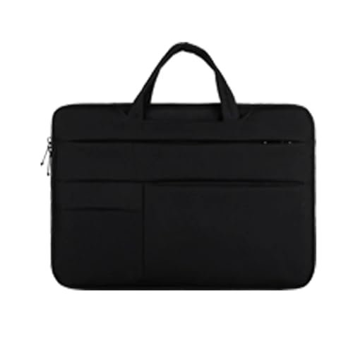 CNYUON Computertasche Handtasche Laptoptasche 13 14 15 15,6 Zoll Laptoptasche Case Cover Notebook Zubehör Damen Herren Aktentasche(Black,14-15.4 Inch) von CNYUON