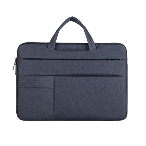 CNYUON Computertasche Handtasche Laptoptasche 13 14 15 15,6 Zoll Laptoptasche Case Cover Notebook Zubehör Damen Herren Aktentasche(Blue,12-13.3 Inch) von CNYUON