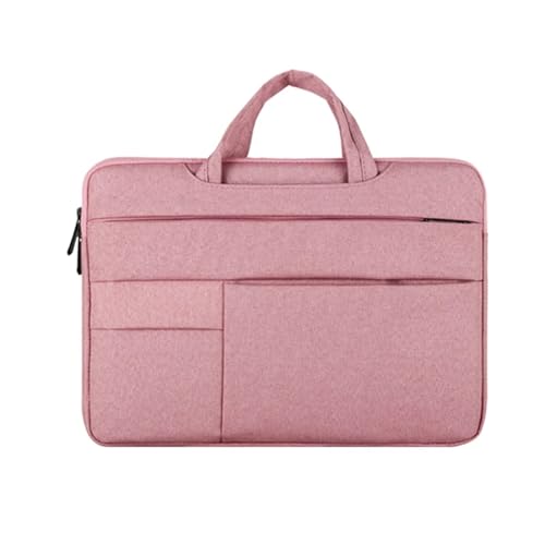 CNYUON Computertasche Handtasche Laptoptasche 13 14 15 15,6 Zoll Laptoptasche Case Cover Notebook Zubehör Damen Herren Aktentasche(Pink,14-15.4 Inch) von CNYUON