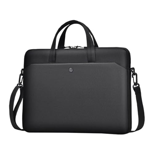 CNYUON Laptop-Hülle, Notebook-Tasche, Umhängetasche, Aktentasche, Computer-Tasche(Black,15.6-16.1 Inch) von CNYUON