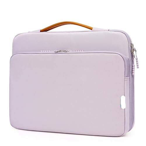 CNYUON Laptoptasche, Notebooktasche, Schutzhülle, wasserdicht, stoßfest, Aktentasche, Computertasche(Purple,16 Inch) von CNYUON