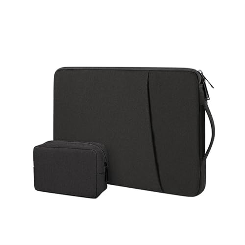 CNYUON Laptoptasche, wasserdichte Handtasche, Computertasche, Laptoptasche, Herren- und Damen-Computertasche(Black,15.6 inch) von CNYUON