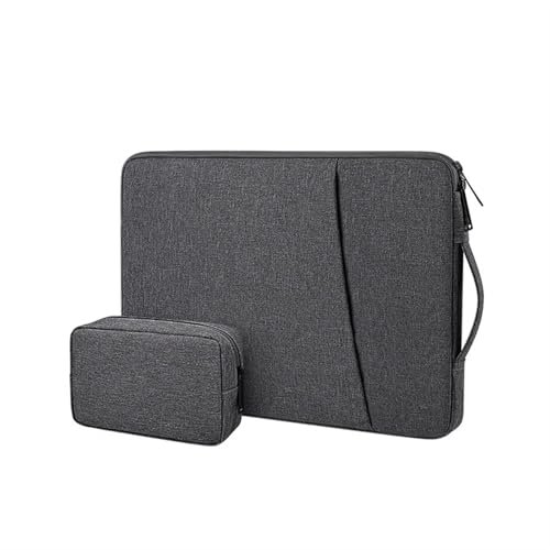 CNYUON Laptoptasche, wasserdichte Handtasche, Computertasche, Laptoptasche, Herren- und Damen-Computertasche(Dark Grey,14.1 inch-15.4inch) von CNYUON