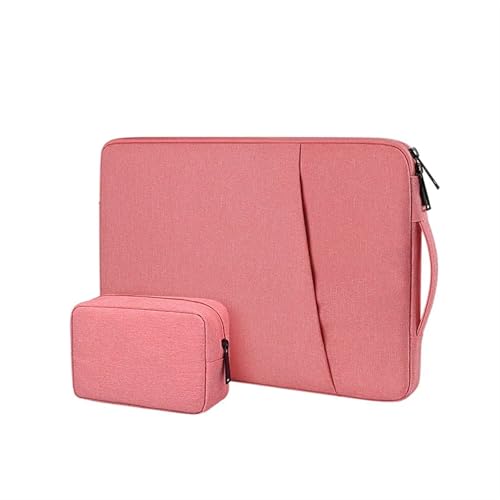CNYUON Laptoptasche, wasserdichte Handtasche, Computertasche, Laptoptasche, Herren- und Damen-Computertasche(Pink,15.6 inch) von CNYUON