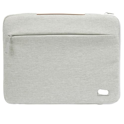 CNYUON Laptoptasche mit mehreren Taschen und stoßfestem Griff(Light Gray,15.3-16.2inch) von CNYUON