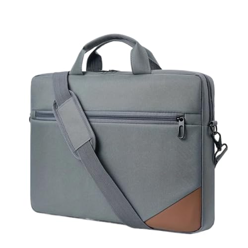 CNYUON Tragbare Schulter-Computertasche Herren Umhängetasche Computertasche Mode Business Pendler Aktentasche Laptoptasche(Gray) von CNYUON
