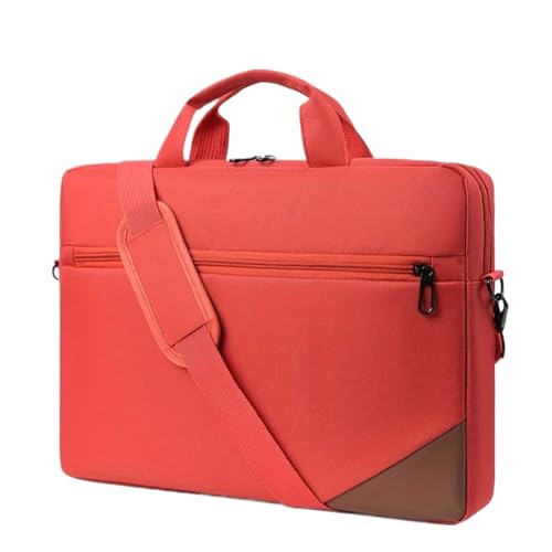 CNYUON Tragbare Schulter-Computertasche Herren Umhängetasche Computertasche Mode Business Pendler Aktentasche Laptoptasche(Red) von CNYUON
