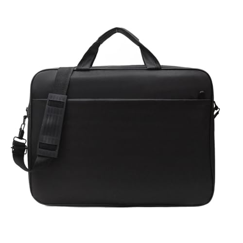 Laptoptasche 15,6 17 Zoll stoßfestes Notebook for Hülle Computer Schulter Handtasche Aktentasche Tasche mit verstellbarem Riemen(Black 17inch) von CNYUON