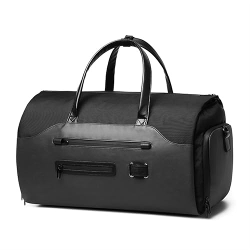 Multifunktions Männer Anzug Lagerung Reisetasche Große Kapazität Gepäck Handtasche Männliche Reise Seesack Schuhe Tasche(Black) von CNYUON