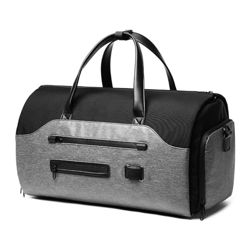 Multifunktions Männer Anzug Lagerung Reisetasche Große Kapazität Gepäck Handtasche Männliche Reise Seesack Schuhe Tasche(Gray) von CNYUON