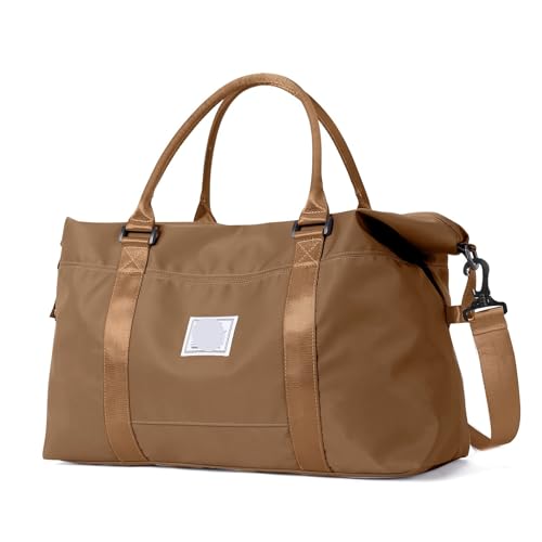 Reisetasche, Sporttasche mit Umhängetasche, Weekender-Handtasche for Damen, Reisetasche(Deep Orange) von CNYUON