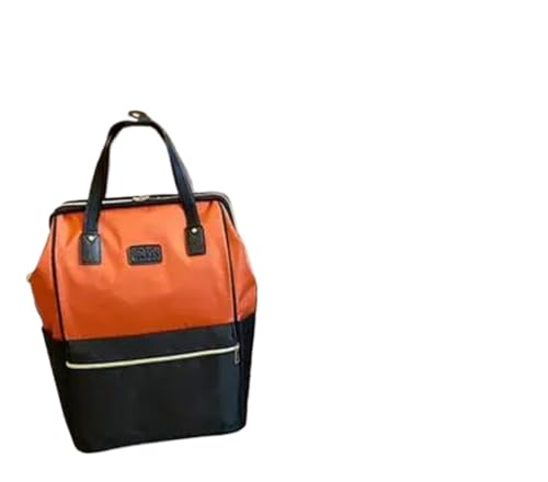Reisetasche Mit Rollen Frauen Rädern Rucksack Frau Reise Trolley Tasche Reise Rucksack Mit Rädern Oxford Große Kapazität Reise Roll Gepäck Taschen FüR Reisen, Arbeit(Orange) von CNYUON