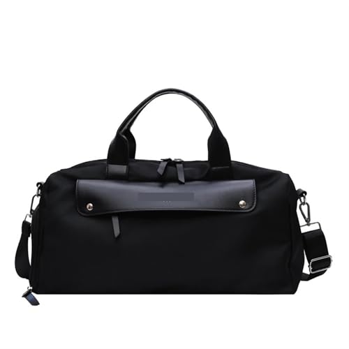 Reisetaschen Sport Gym Seesack Umhängetasche mit Schuhfach Seesack Damen Reisetasche(Black) von CNYUON