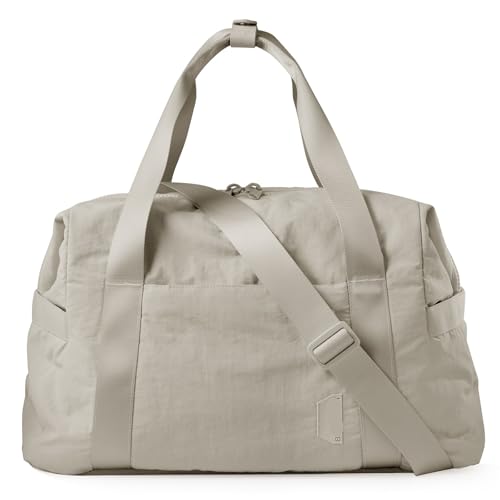 Sporttasche for Damen, Handgepäck, Weekender, Übernachtungstasche, Reise-Seesäcke mit Trolley-Ärmel, Tragetasche, Workout-Tanztasche(Camel) von CNYUON