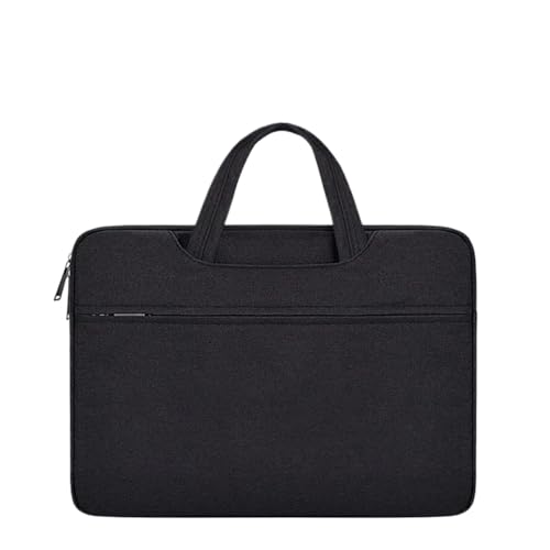 Tragen Sie eine Laptoptasche mit Vordertasche, Notebooktasche, Computerhandtasche, Laptop-Aktentasche(Black,14-15.4 Inch) von CNYUON