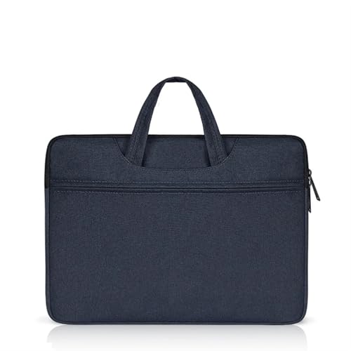 Tragen Sie eine Laptoptasche mit Vordertasche, Notebooktasche, Computerhandtasche, Laptop-Aktentasche(Blue,14-15.4 Inch) von CNYUON