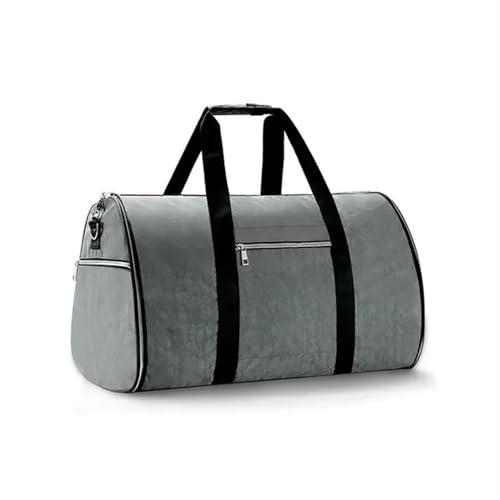 Umwandelbarer Kleidersack mit Schultergurt, Reisetasche for Männer und Frauen, 2-in-1-Hängekoffer, Reisetaschen(Grey) von CNYUON