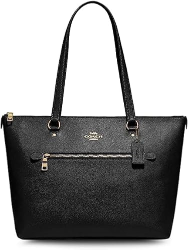 COACH Damen Gallery Ledertasche, Schwarz von COACH