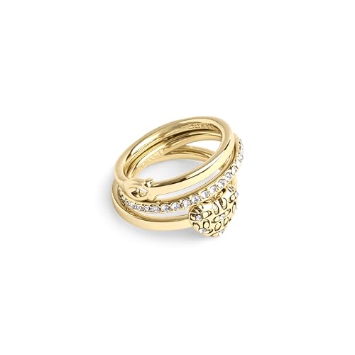 COACH Damen-Ring-Set mit gestepptem Herz von COACH