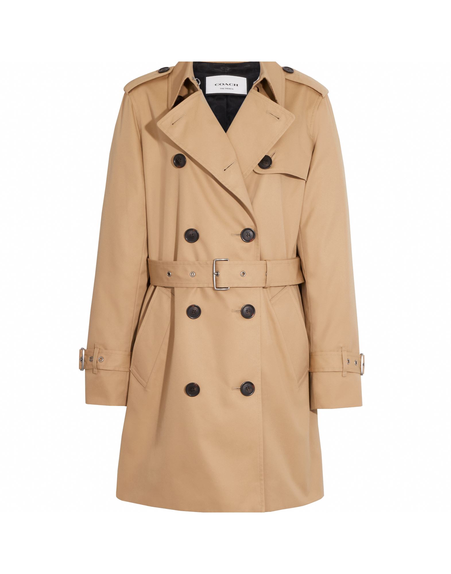 COACH Jacke, Mantel & Trenchcoat Damen Khaki von COACH