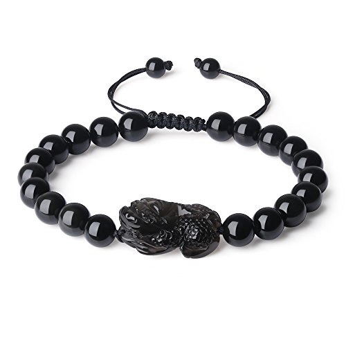 COAI Geschenkideen Glücksarmband aus Obsidian mit Pixiu Charm Armband in Größe M für Herren COAI Geschenkideen Glücksarmband aus Obsidian mit Pixiu Charm Armband in Größe M für Herren von COAI