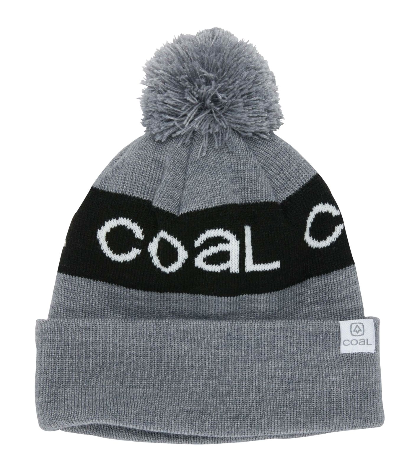 COAL The Team Beanie warme Winter-Mütze gemütliche Feinstrick-Mütze mit Logo-Schriftzug 2202649-HGR Grau/Schwarz von COAL