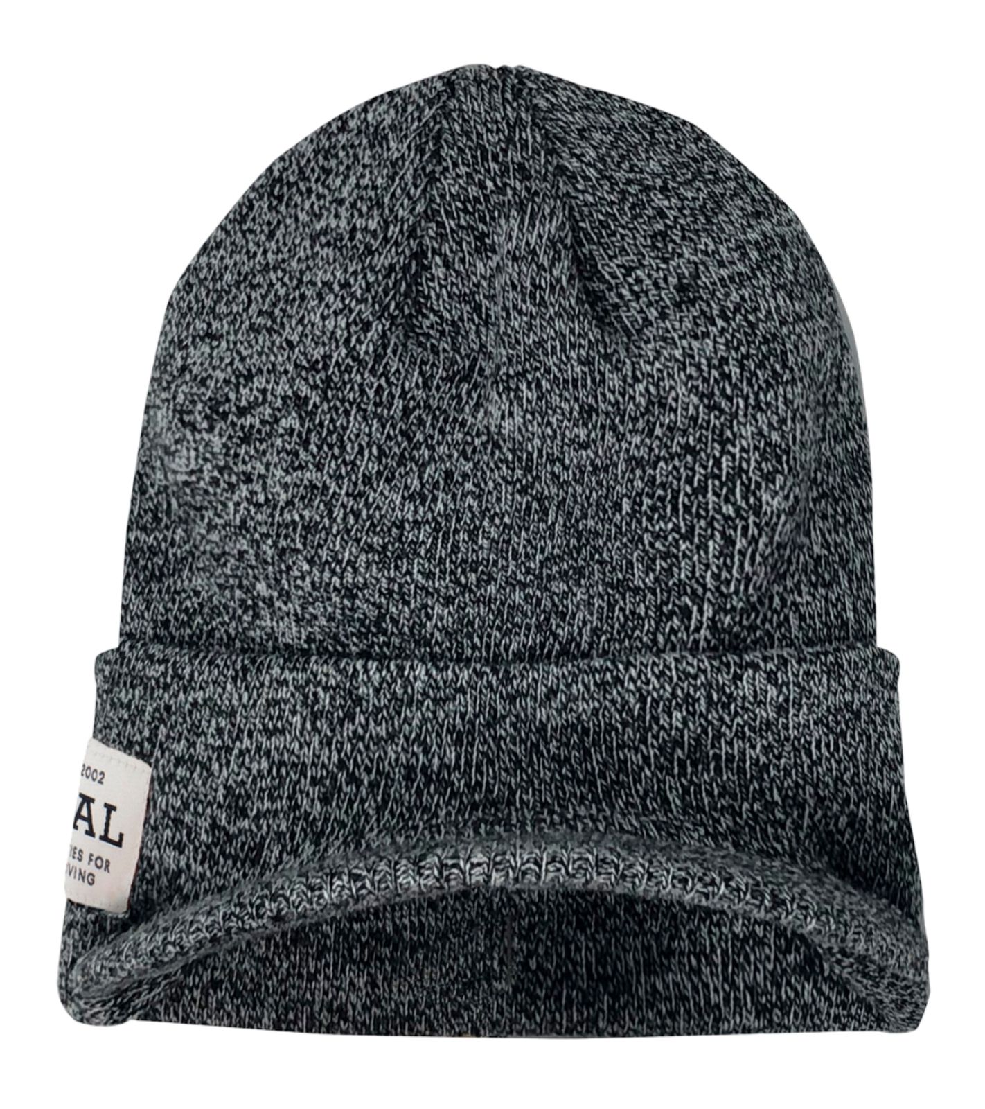 COAL The Uniform Brim Beanie kuschelige Feinstrick-Mütze warme Schirm-Mütze mit Logopatch 2202707-BLM Grau von COAL