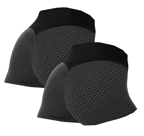 COALHO Ion Breathable Shaping Shorts,Ion Shaping Shorts, Comfort Breathable Fabric Shapewear 2Pcs (Black+Black,XL) von COALHO