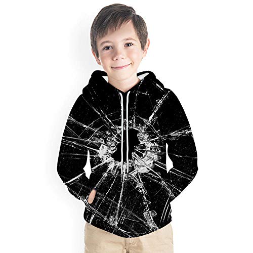 COAOBO Kinder Hoodie 3D Druck，3D-Sweatshirt, Kinderkleidung, Kapuzen-Sweatshirt, Abstrakt, Animiertes Sweatshirt, Graffiti-Sportbekleidung, Bedruckt, 4T-14T-120Cm von COAOBO