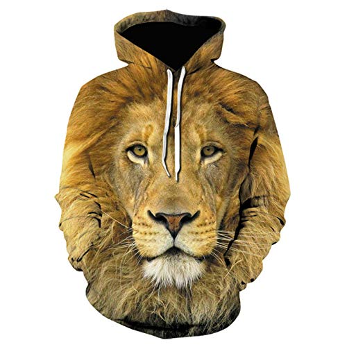 COAOBO Kinder Hoodie 3D Druck，Lässiges Sporthemd Mit 3D-Tier-Tiermotiv, Personalisierter Pullover Für Jungen Und Mädchen, Hoodie-Kleidung Für Kinder -100 cm von COAOBO