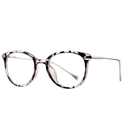 COASION Brille Damen Herren Retro Frame Blockieren Blaulicht Gaming brille Computerbrille （A4* Leopardendruck von COASION