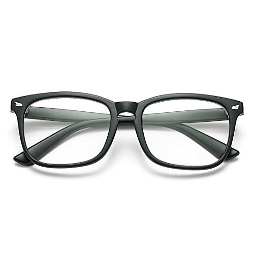 COASION Durchsichtige Fake Brille Ohne StäRke Damen Herren Fakebrillen Modebrille Brille mit Fensterglas für MäDchen MäNner von COASION